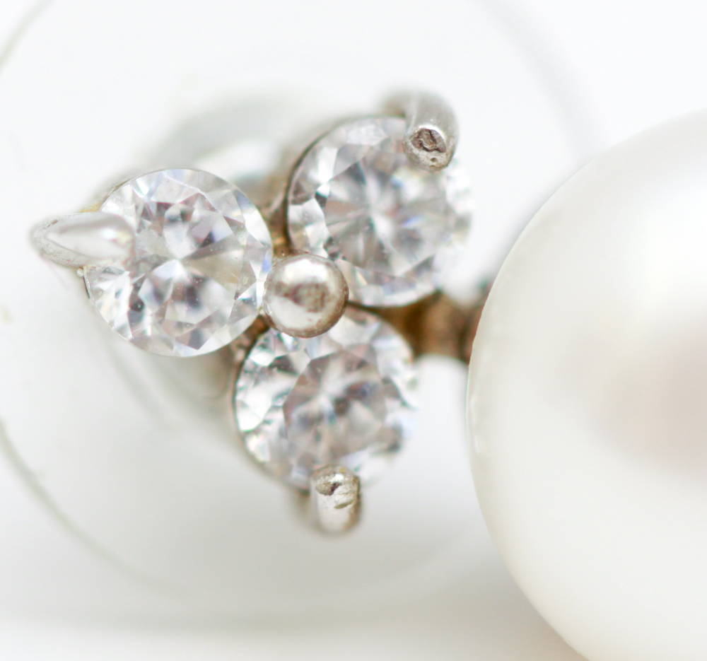 Sterling Silver Earrings and Pavé Star Necklace