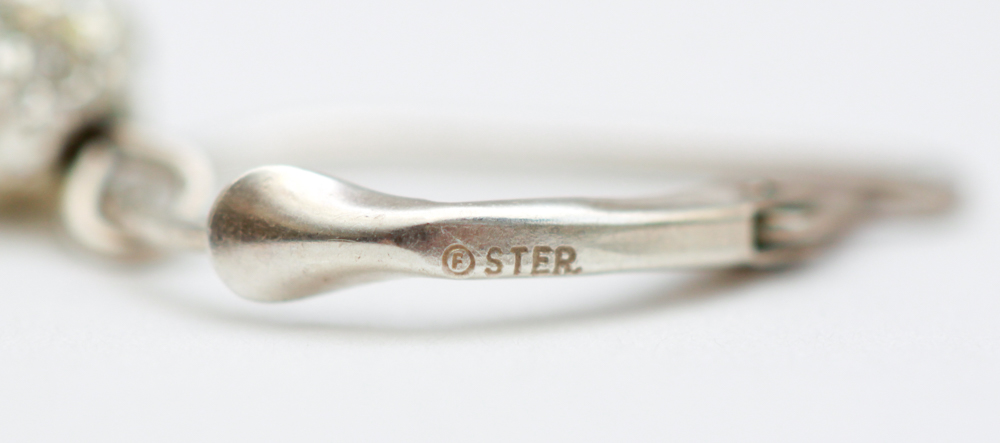 Sterling Silver Earrings and Pavé Star Necklace