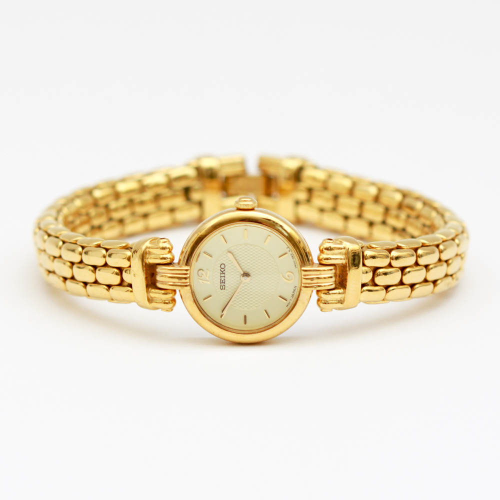 Women's Seiko Gold Tone Japan Movement Watch