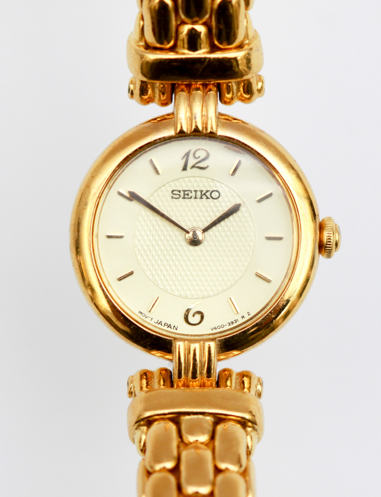 Women's Seiko Gold Tone Japan Movement Watch