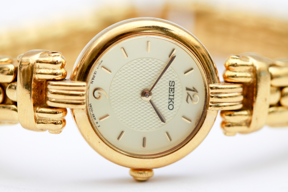 Women's Seiko Gold Tone Japan Movement Watch