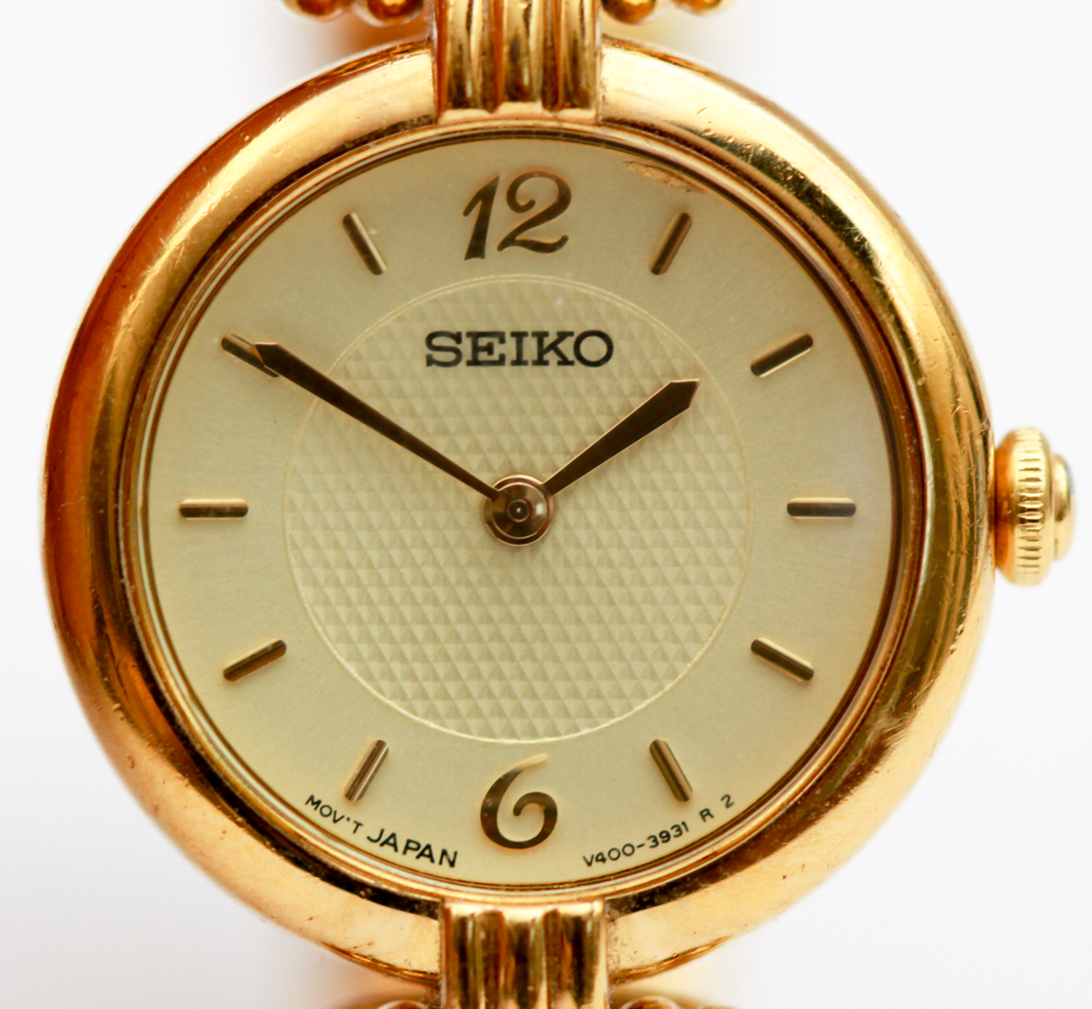 Women's Seiko Gold Tone Japan Movement Watch