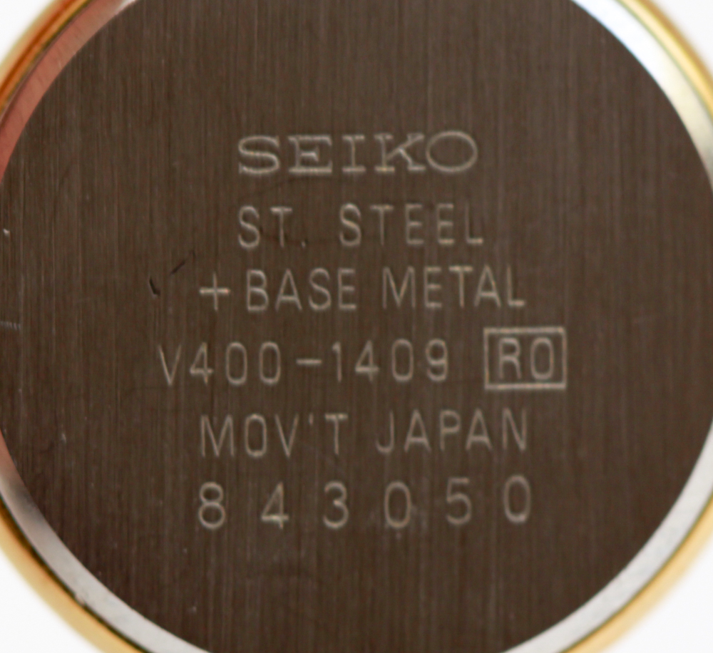 Women's Seiko Gold Tone Japan Movement Watch