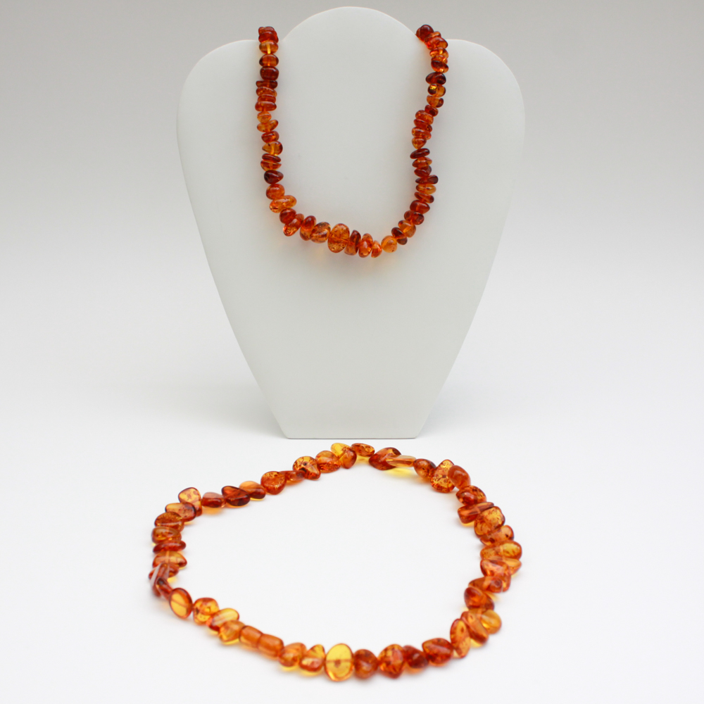 Pair of Faux Amber Necklaces