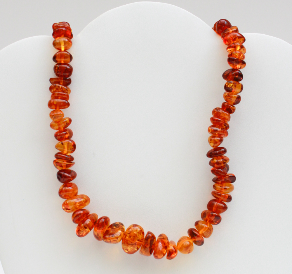 Pair of Faux Amber Necklaces