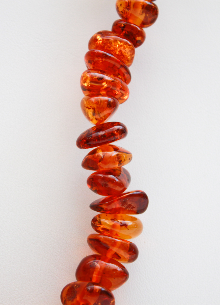 Pair of Faux Amber Necklaces