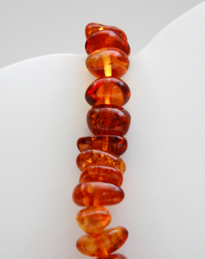 Pair of Faux Amber Necklaces