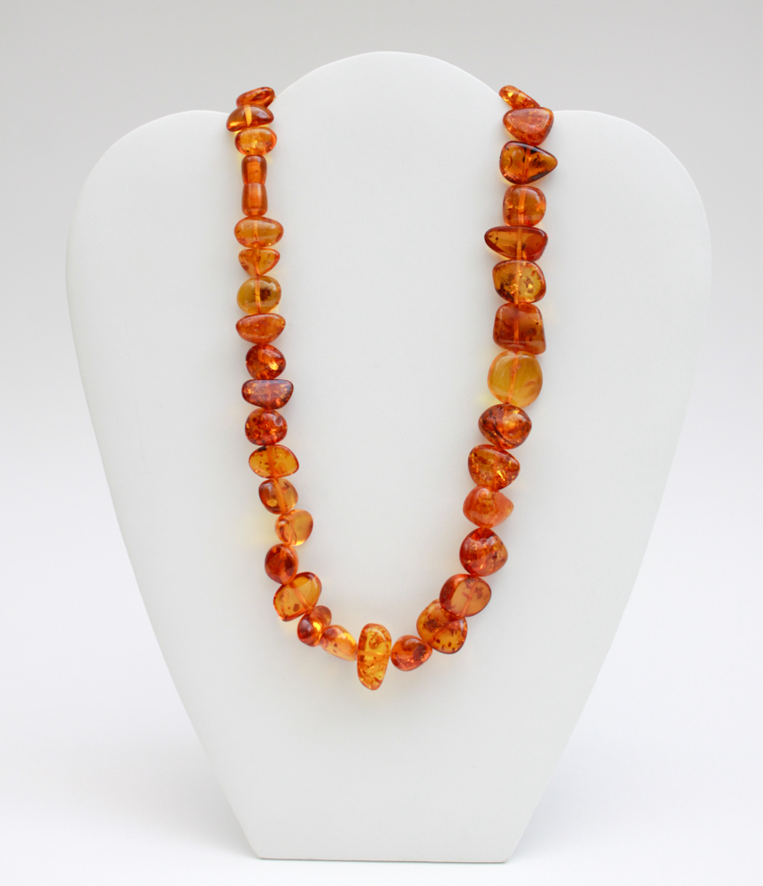 Pair of Faux Amber Necklaces