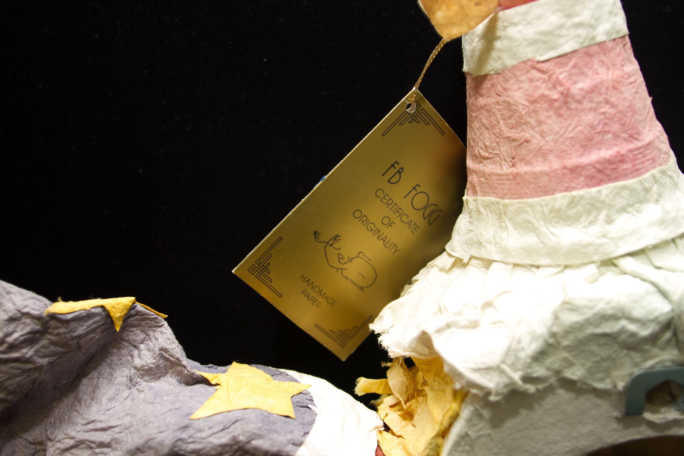 FB Fogg Paper Mache Clown Wall Clock