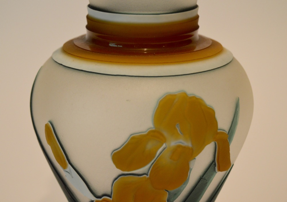 Kelsey Murphy Cameo Art Glass "Iris Palace"