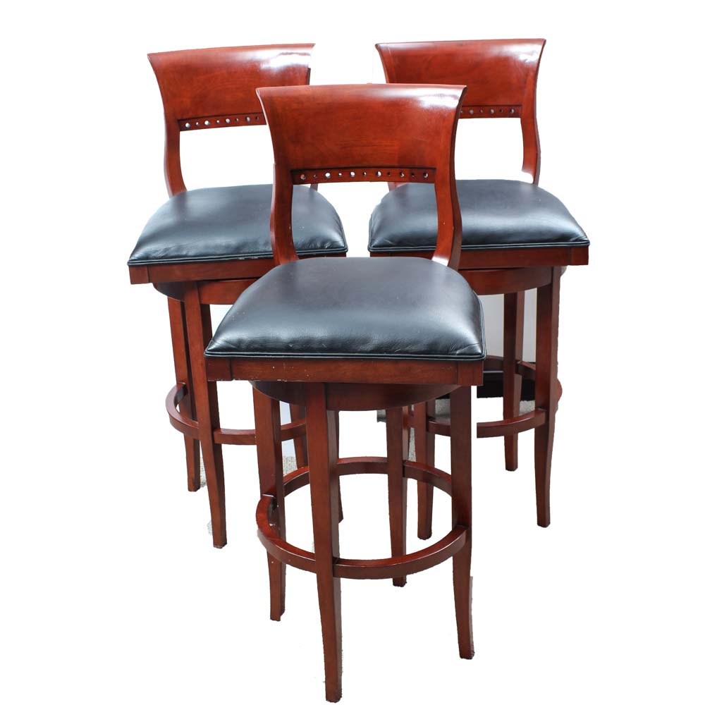 Trio of Swivel Barstools