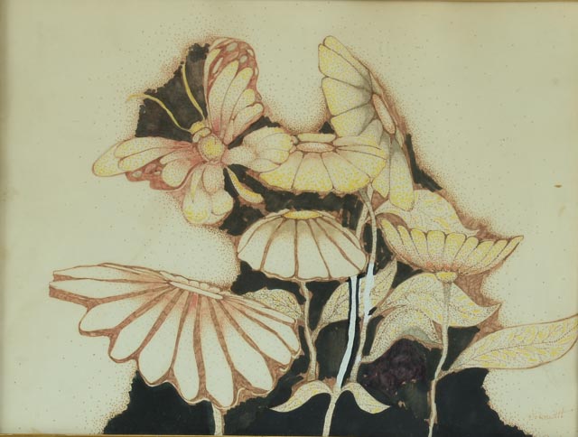 F. Prewitt Original Ink Drawing "Fly Bye"