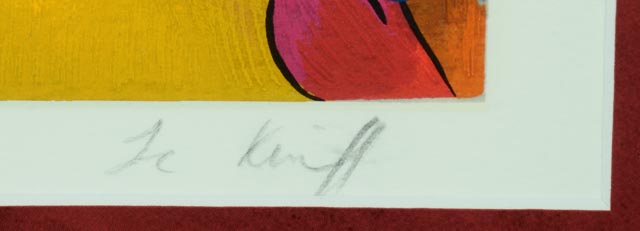 Linda Le Kinff Printer's Proof Seriolithograph "Ondine"