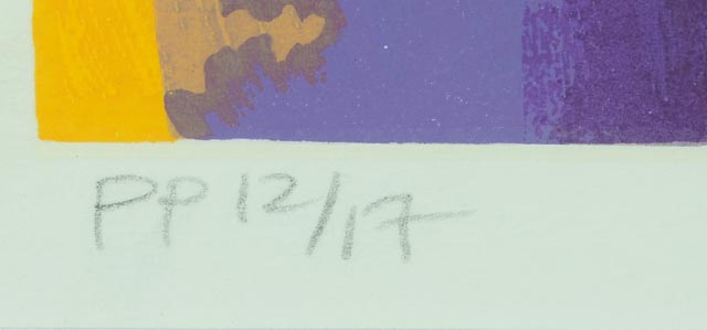 Linda Le Kinff Printer's Proof Seriolithograph "Ondine"