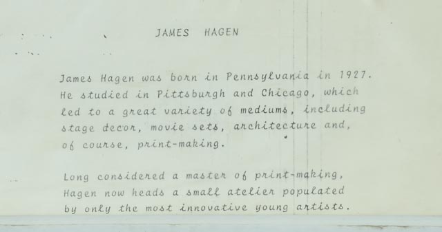 James Hagen Artist's Proof Serigraph "Long View"