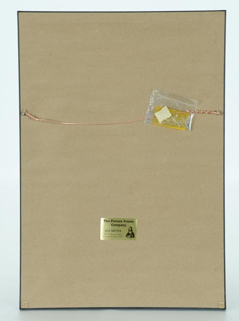 W.E. Brown Woodcut on Paper of a Seated Man