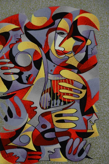 Anatole Krasnyansky Serigraph "Golden Sound"
