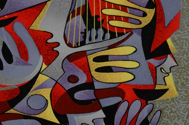 Anatole Krasnyansky Serigraph "Golden Sound"