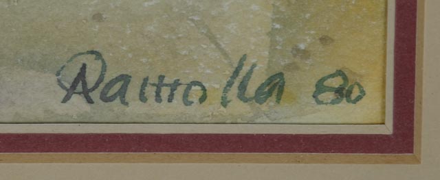 Signed Original Watercolor Painting of Abalone Shell