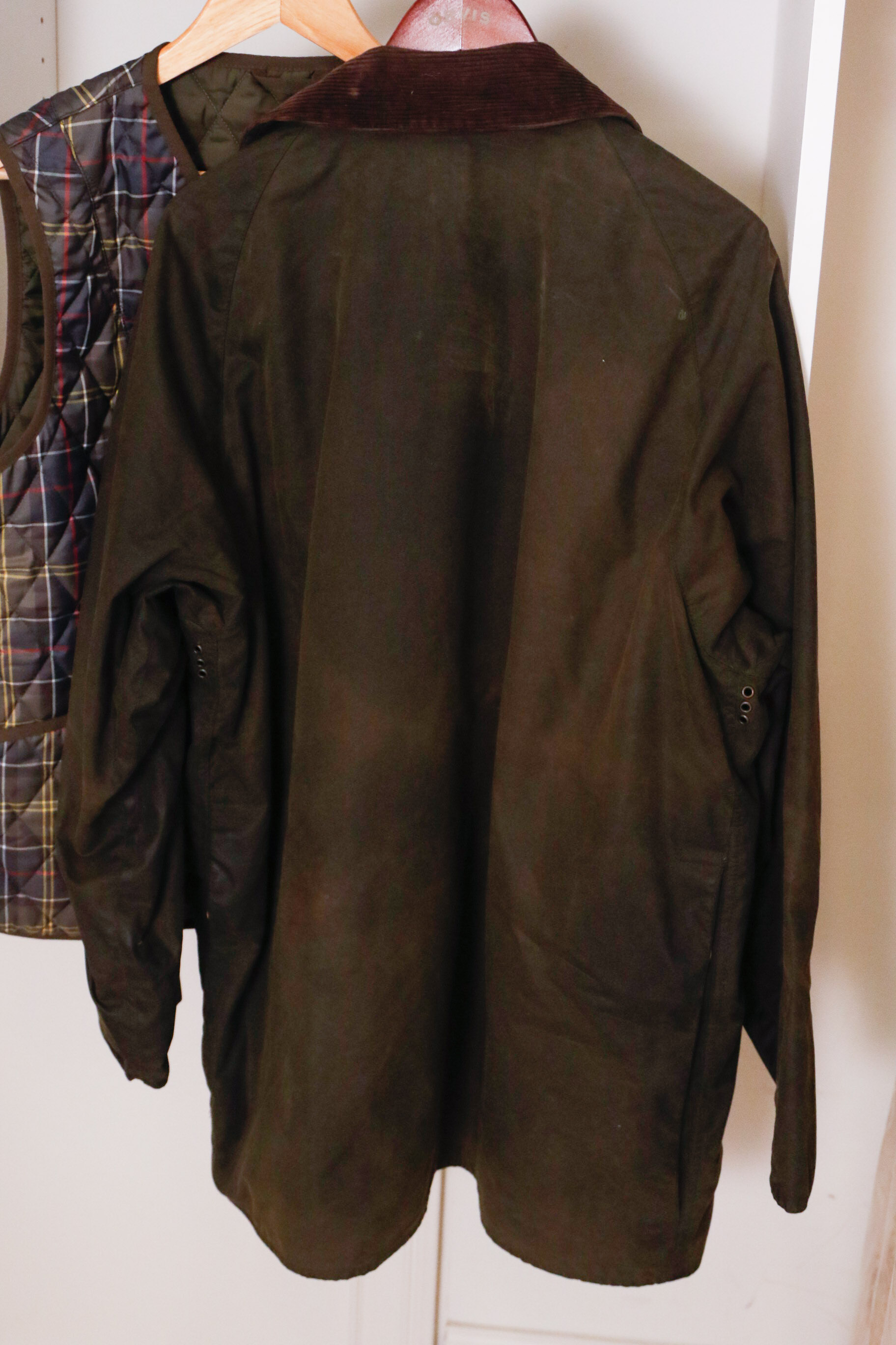 Men's Barbour Beaufort Waxed Jacket and Women's Tartan Betty Gilet Vest