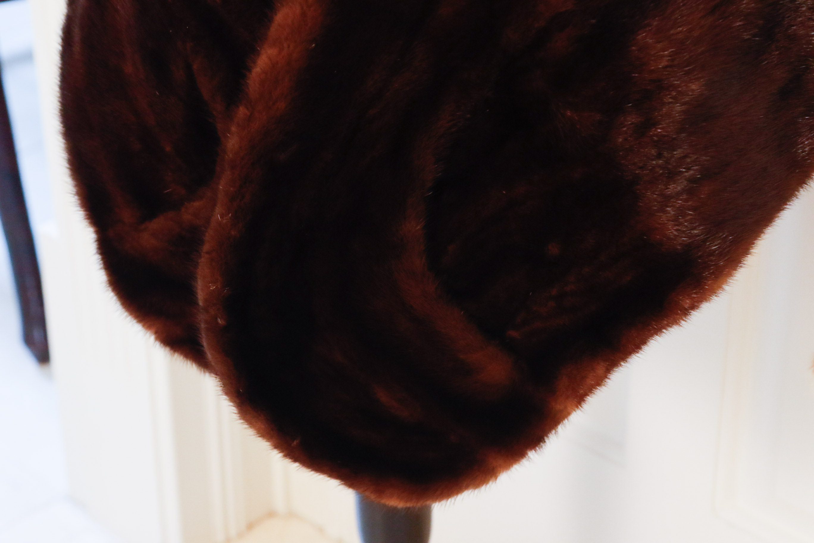 Mink Fur Stole and Three Fur Collars