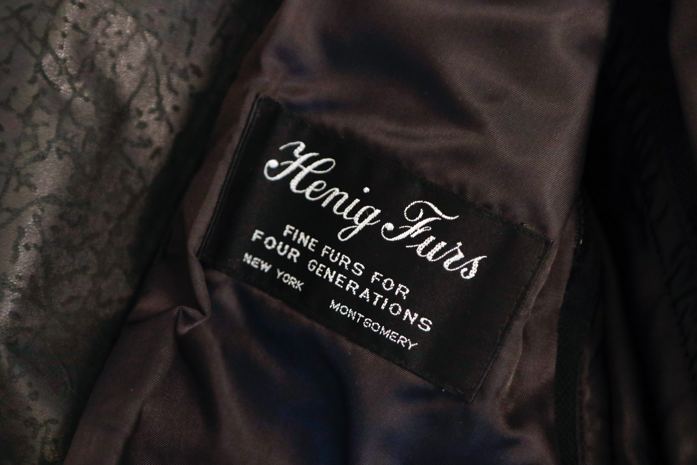 1980s Henig Leather and Fur Coat