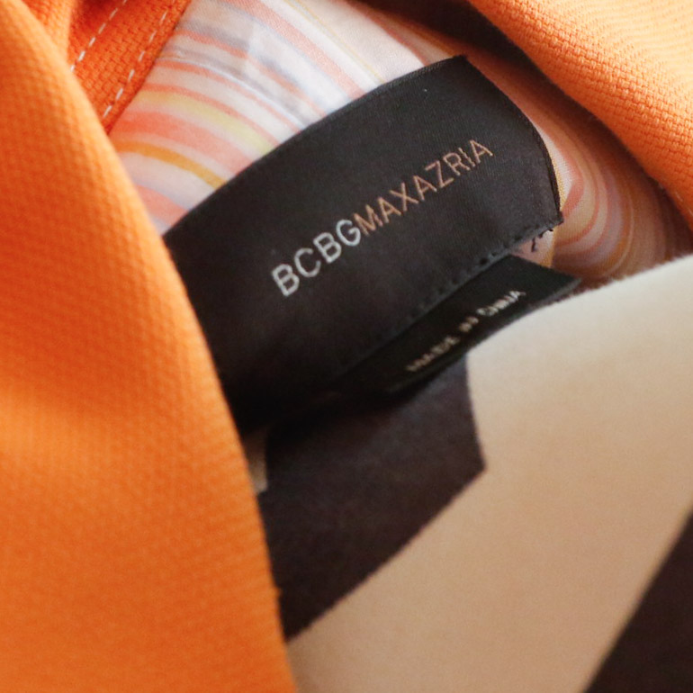 Tory Burch Knit Frock with BCBG Orange Trench Coat