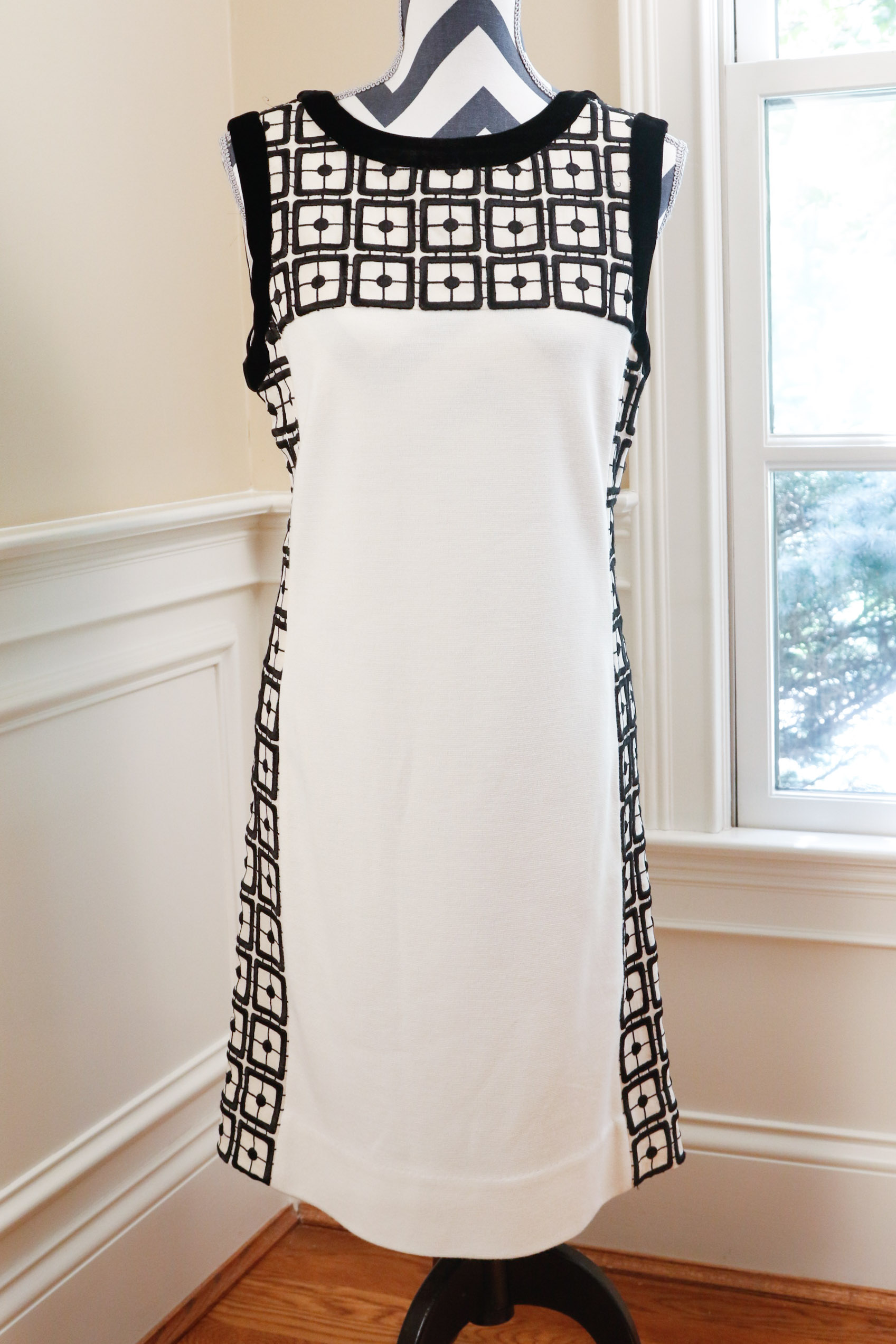 Tory Burch Knit Frock with BCBG Orange Trench Coat