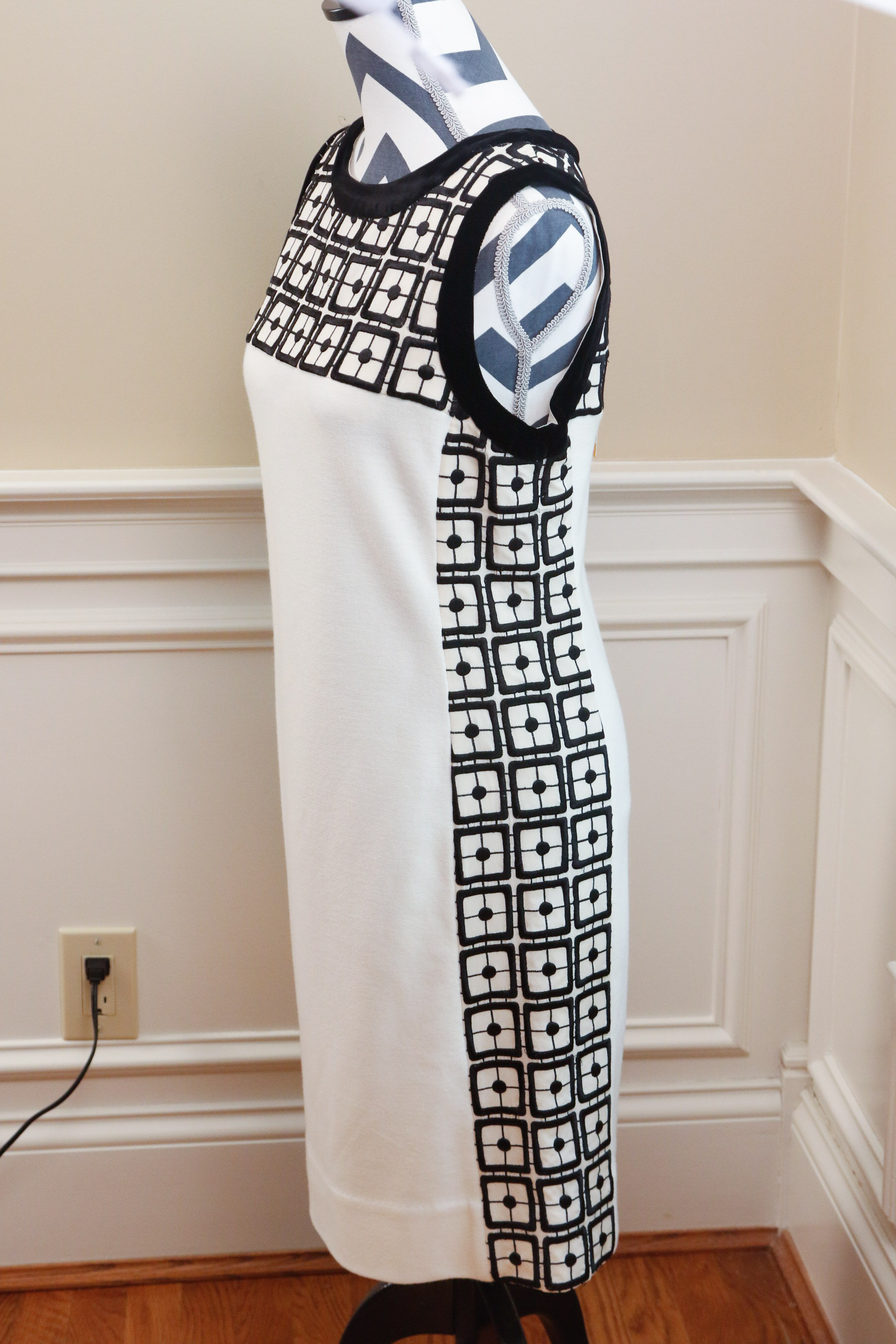 Tory Burch Knit Frock with BCBG Orange Trench Coat