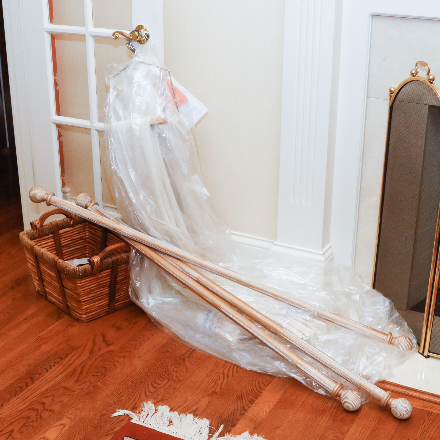 Sheer Drapery Panels and Rods