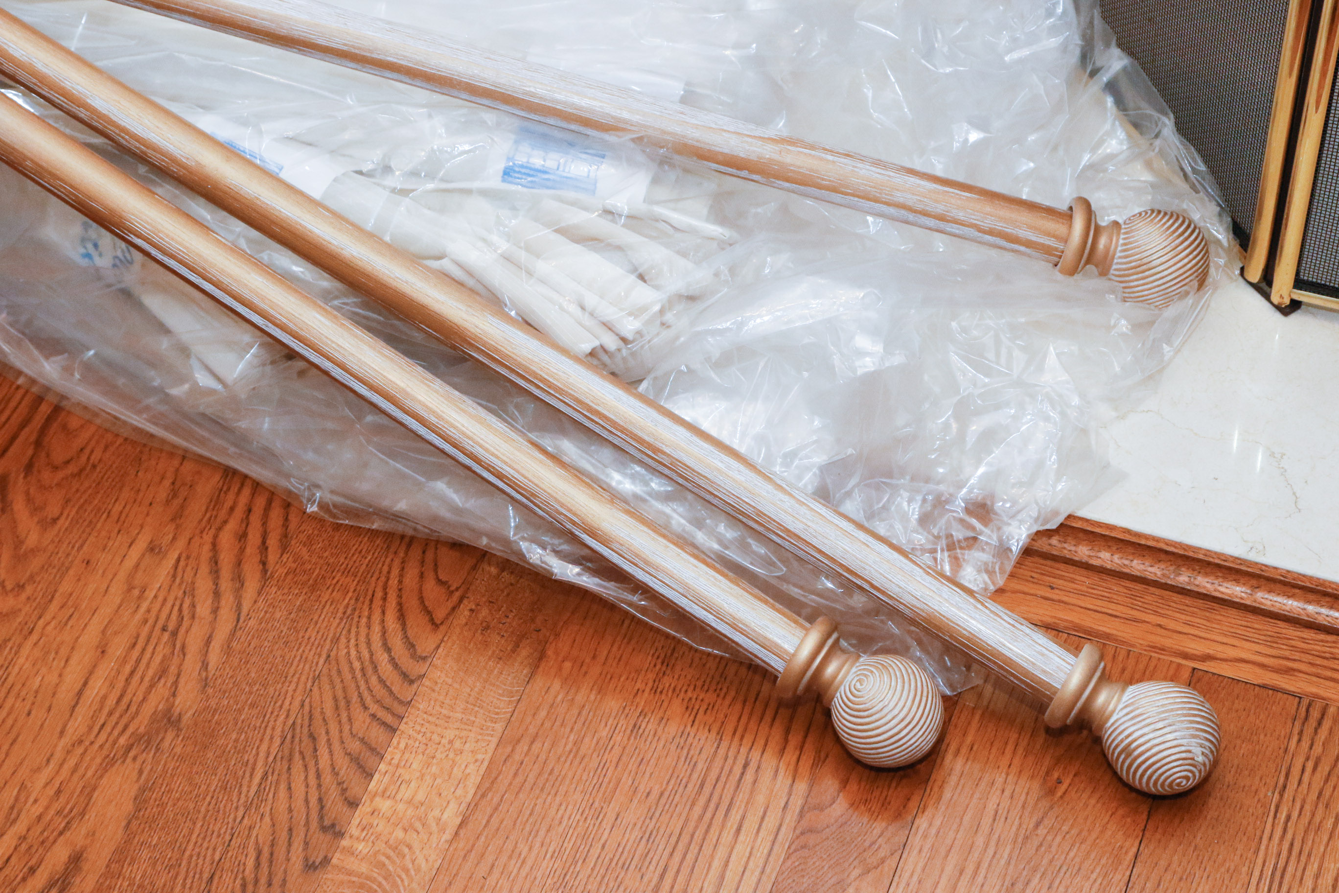 Sheer Drapery Panels and Rods