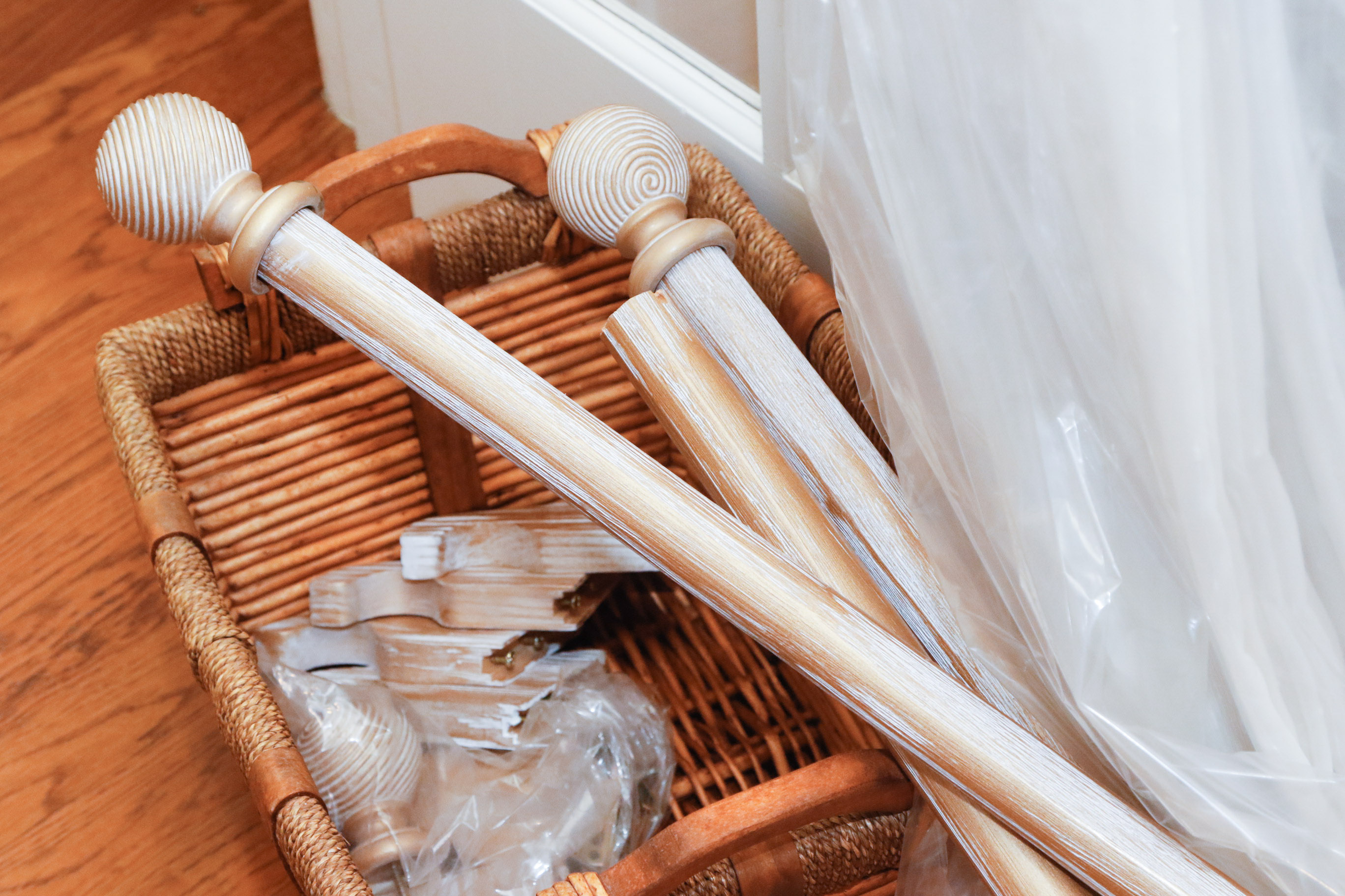 Sheer Drapery Panels and Rods