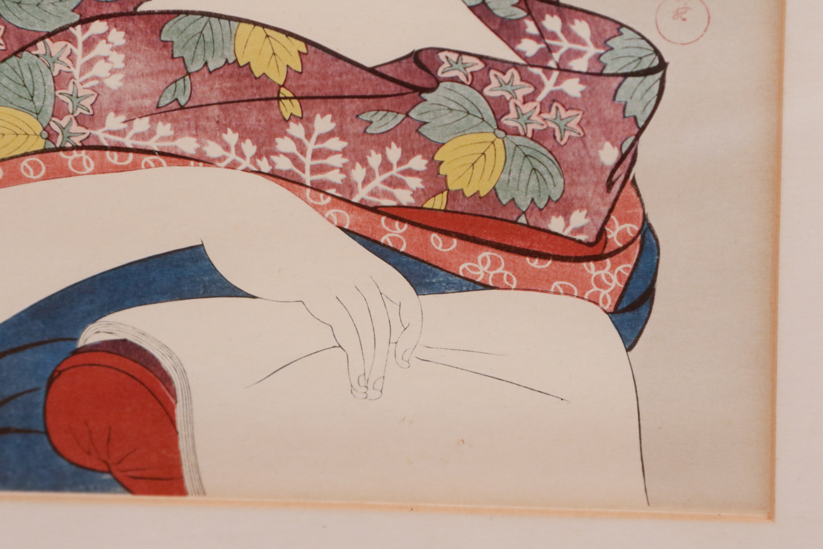 Pair of Kitagawa Utamaro Reproduction Ukiyo-e Woodblock Prints