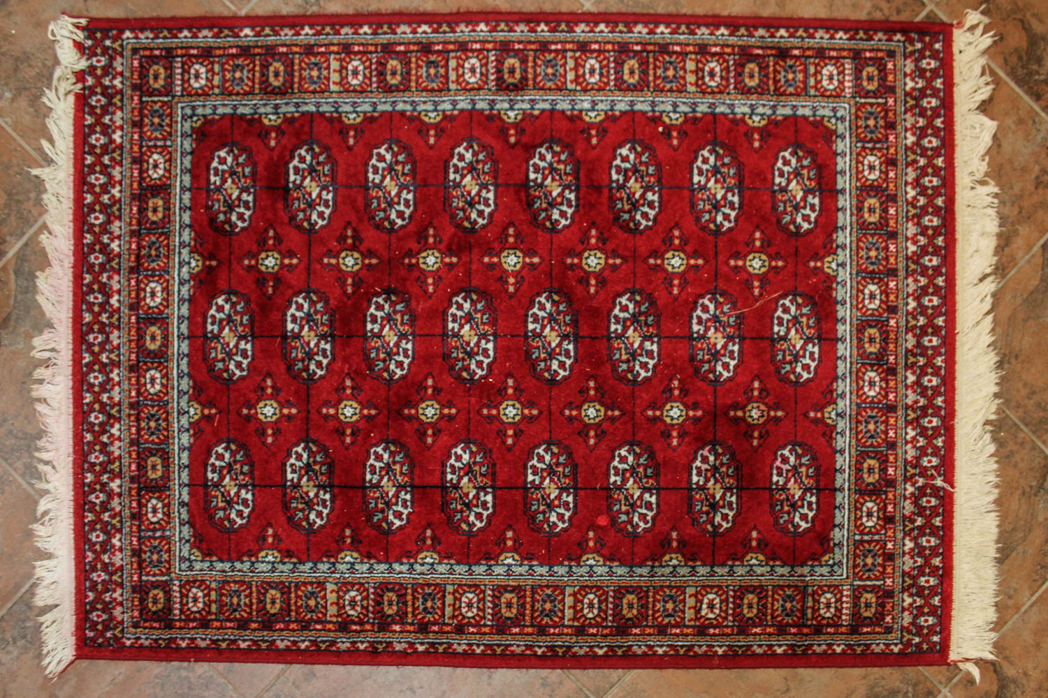 Miraz Bokhara Style Worsted Wool Area Rug