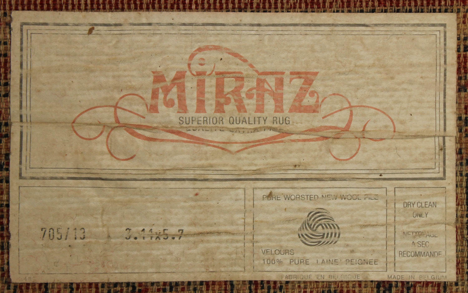 Miraz Bokhara Style Worsted Wool Area Rug