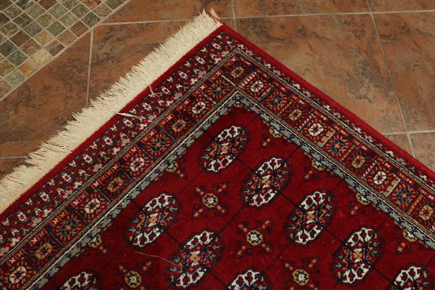 Miraz Bokhara Style Worsted Wool Area Rug