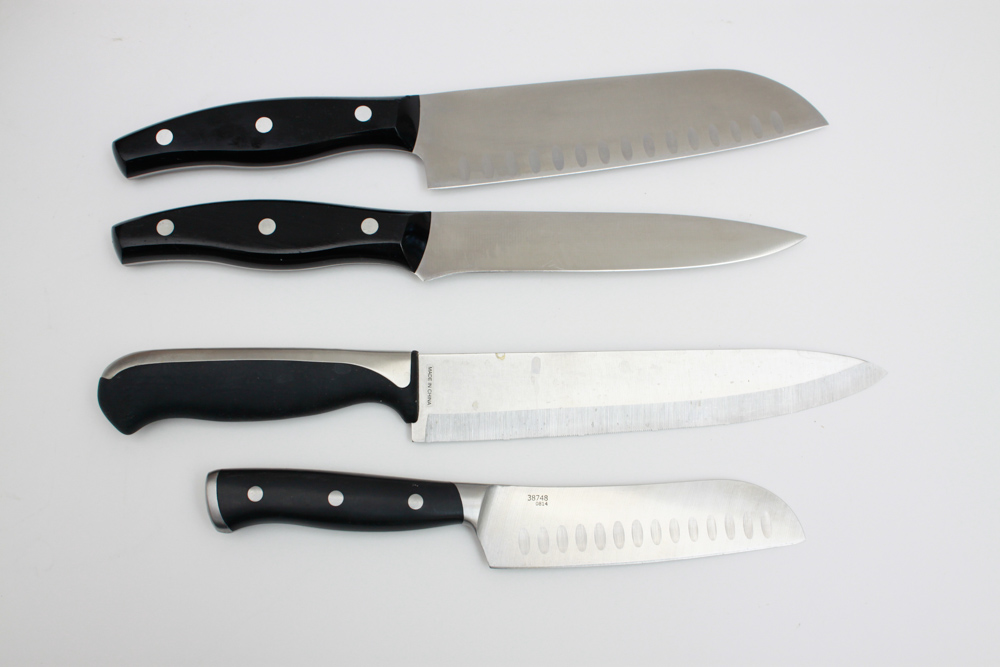 Set of J. A. Henckles International and Cuisinart Knives