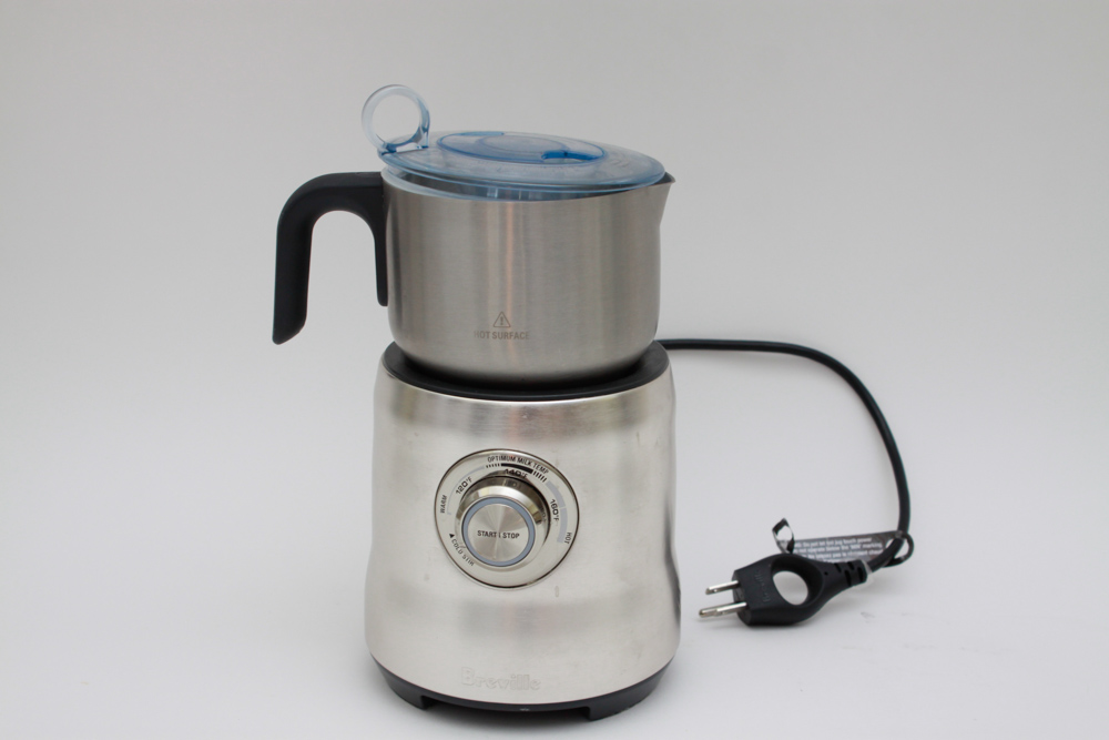 Breville Milk Steamer with Crate&Barrel Porcelain Espresso Set