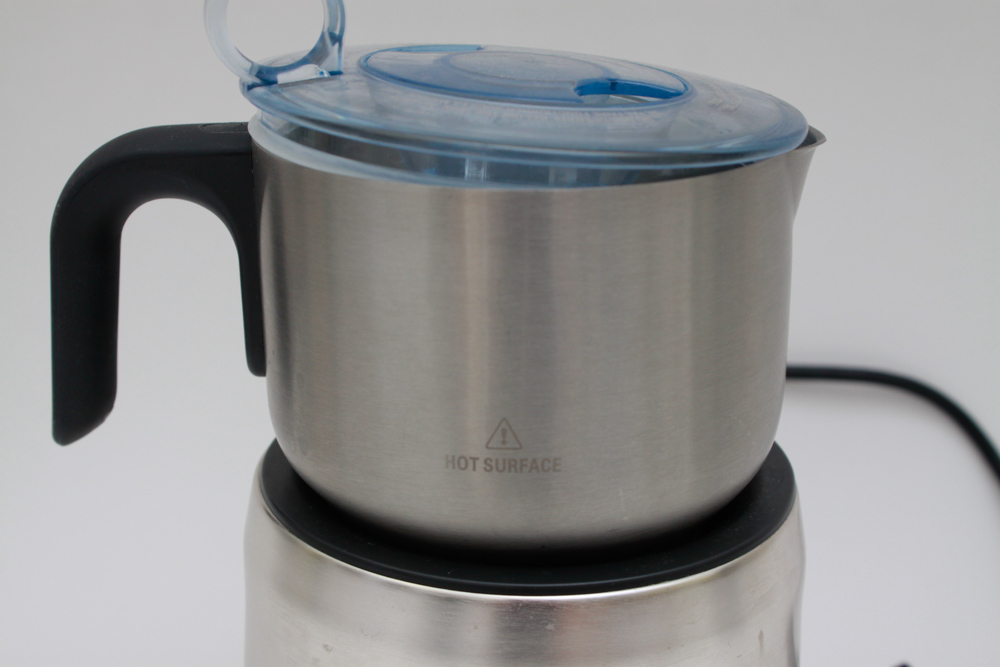 Breville Milk Steamer with Crate&Barrel Porcelain Espresso Set