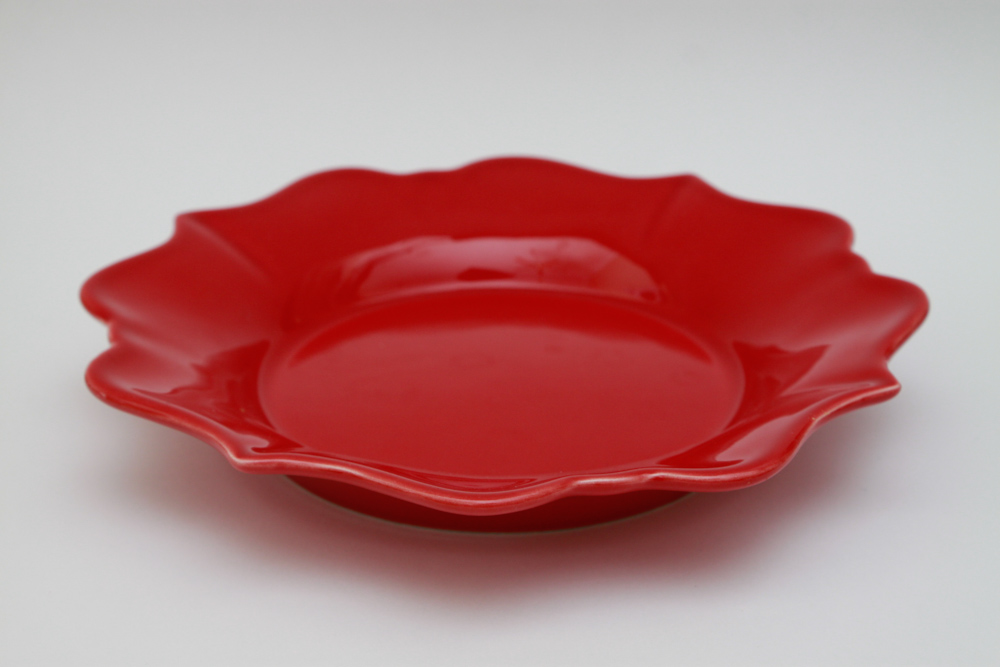 Collection of Colorful Ceramic Bakeware and Plates