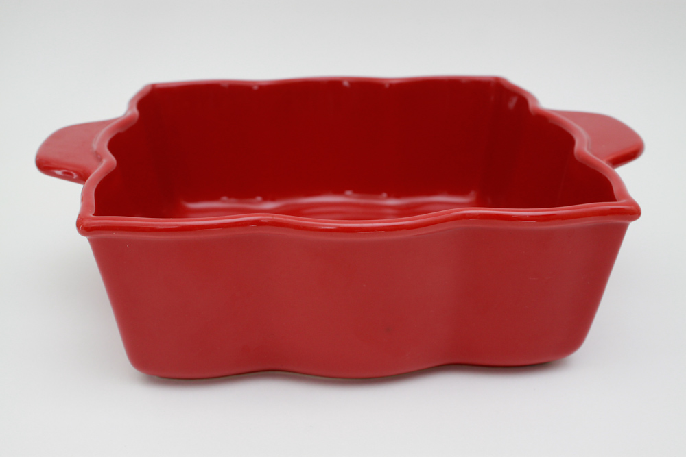 Collection of Colorful Ceramic Bakeware and Plates