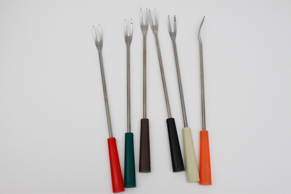 Vintage Le Creuset & Emile Henry Fondue Set with Casserole Dish