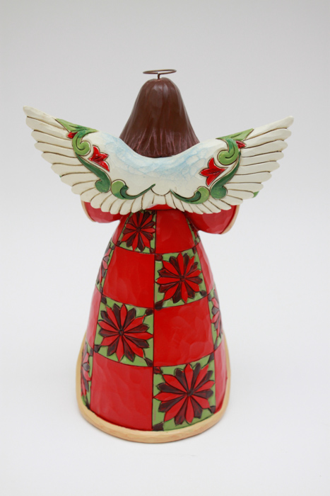 Jim Shore "Christmas Beauty" Angel Poinsettia Figurine
