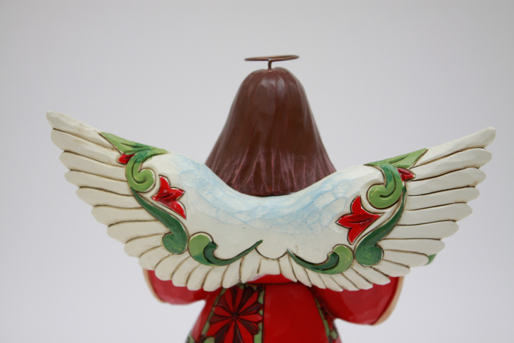 Jim Shore "Christmas Beauty" Angel Poinsettia Figurine