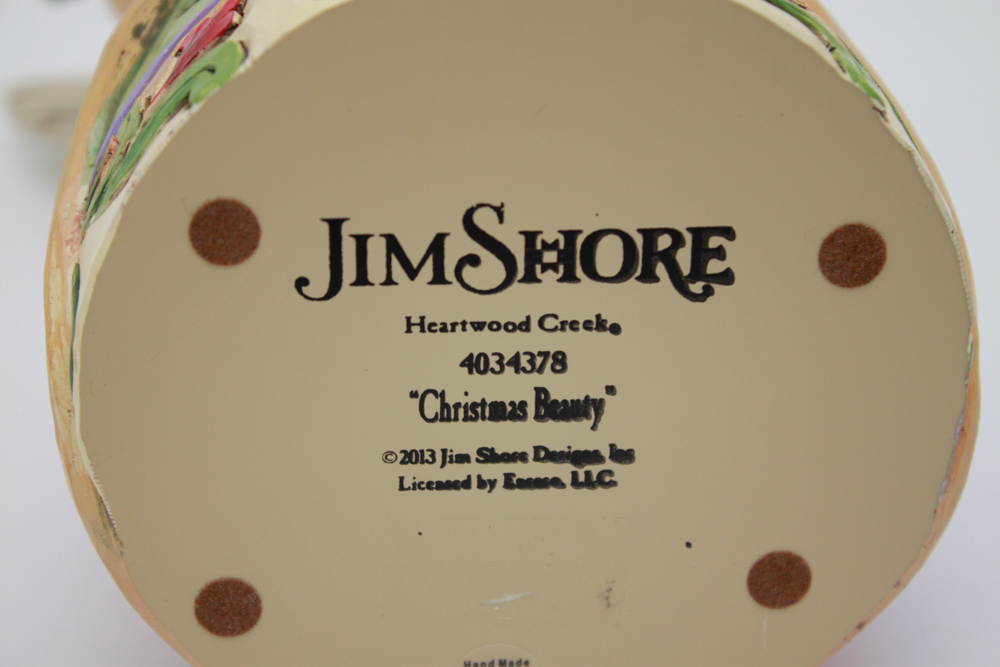 Jim Shore "Christmas Beauty" Angel Poinsettia Figurine