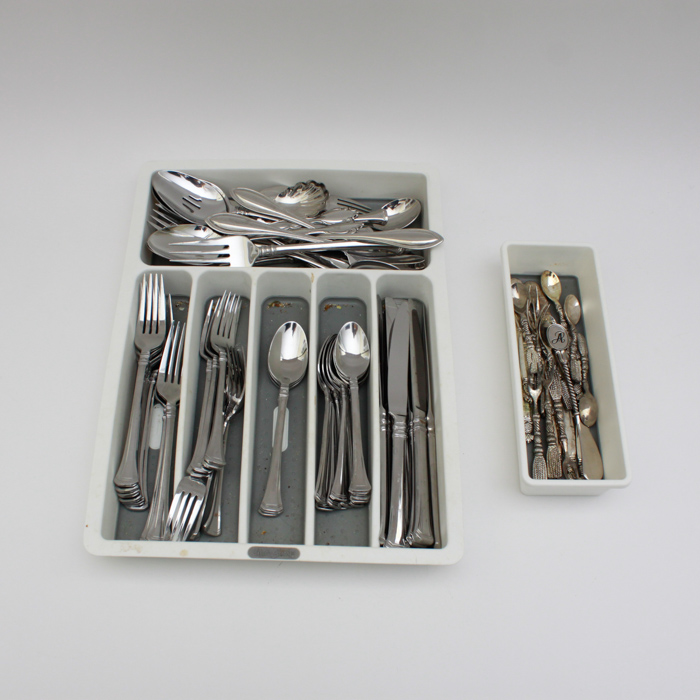 Oneida "Apollonia" Stainless Steel Flatware with Cocktail Picks