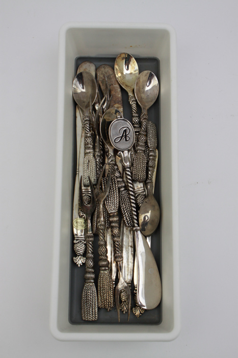 Oneida "Apollonia" Stainless Steel Flatware with Cocktail Picks