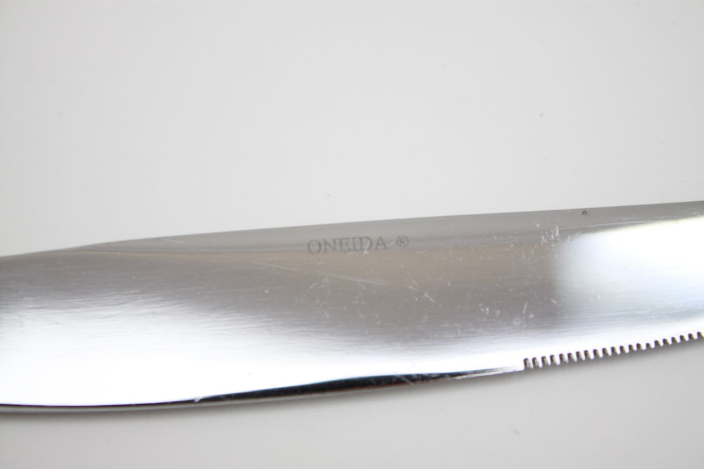 Oneida "Apollonia" Stainless Steel Flatware with Cocktail Picks