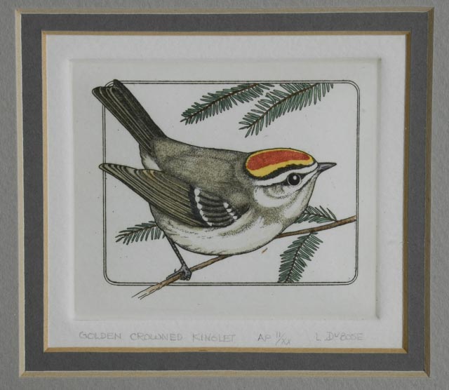 Pair of Lucius DuBose Signed Limited Edition Hand-colored Etchings