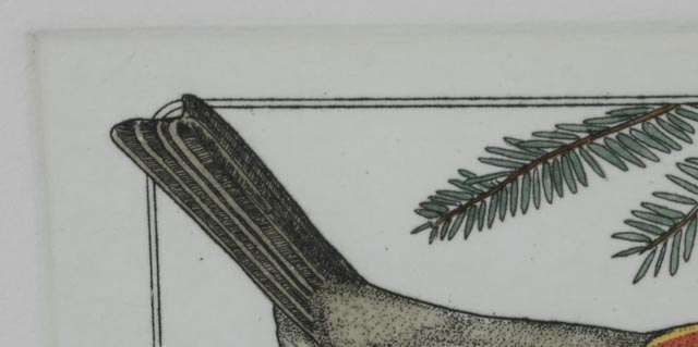 Pair of Lucius DuBose Signed Limited Edition Hand-colored Etchings